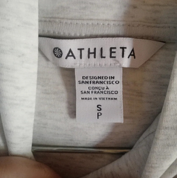 Athleta Women's Gray Gallery Hoodie Top Lightweight Soft Size Small - Picture 8 of 10